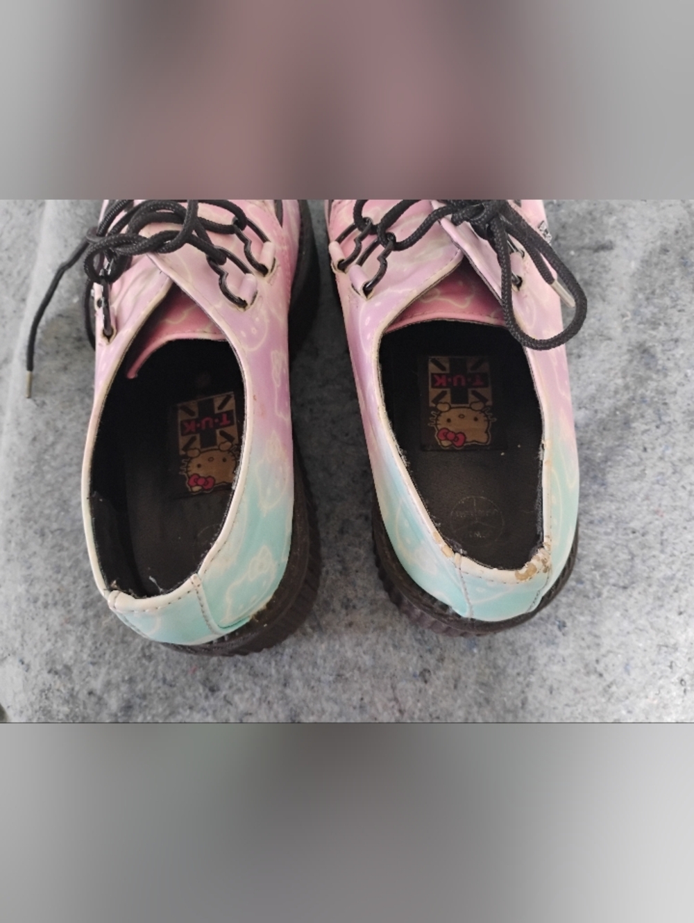 T.U.K. Hello Kitty Platform Creepers - Picture 4 of 7